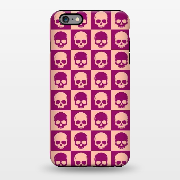 iPhone 6/6s plus StrongFit Checkered Skulls Pattern II by Art Design Works