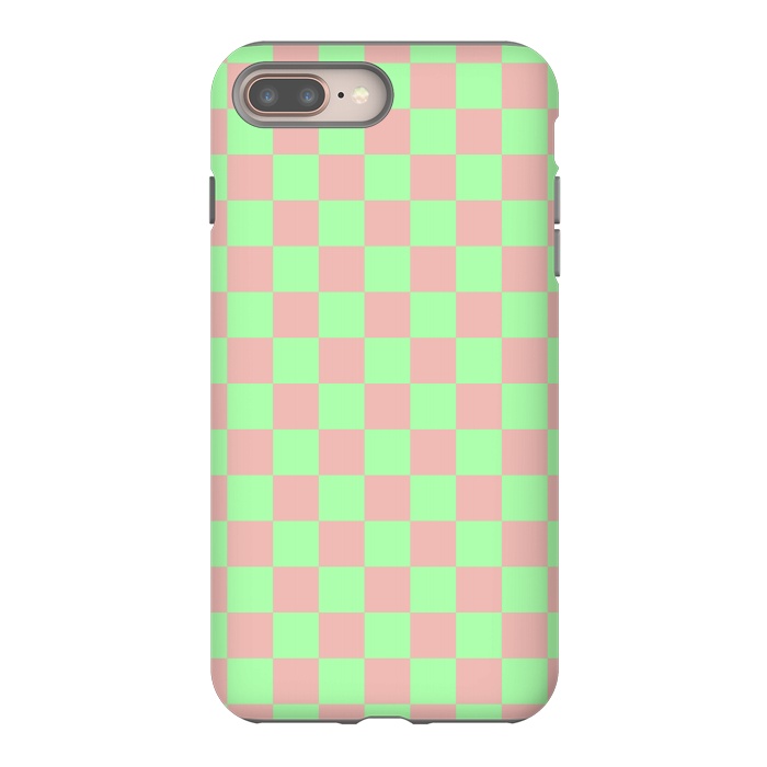 iPhone 7 plus StrongFit Checkered Pattern I by Art Design Works
