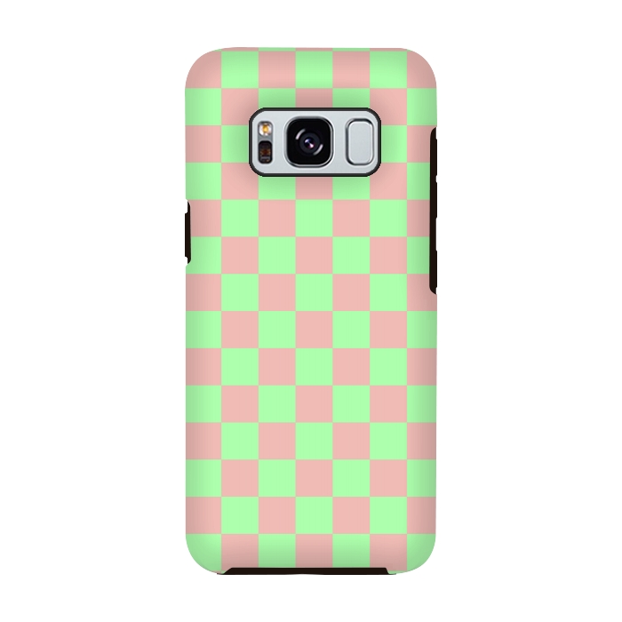 Galaxy S8 StrongFit Checkered Pattern I by Art Design Works