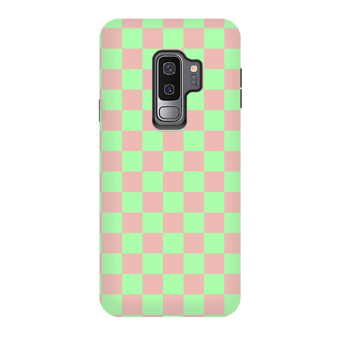 Galaxy S9 plus StrongFit Checkered Pattern I by Art Design Works