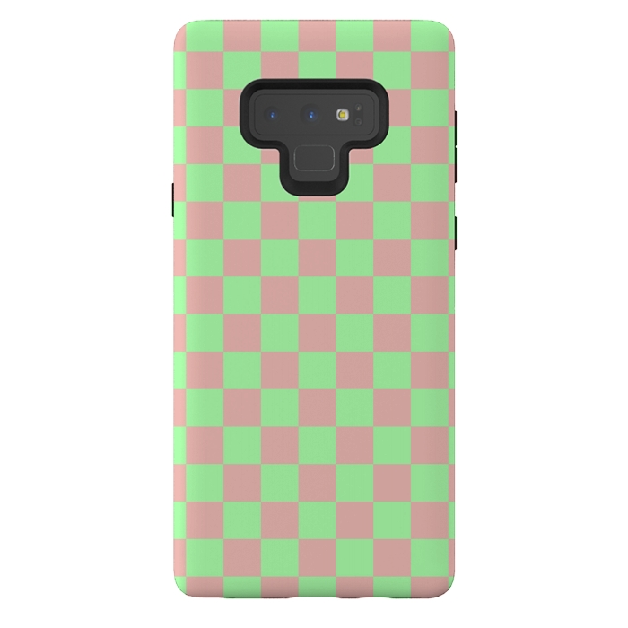 Galaxy Note 9 StrongFit Checkered Pattern I by Art Design Works