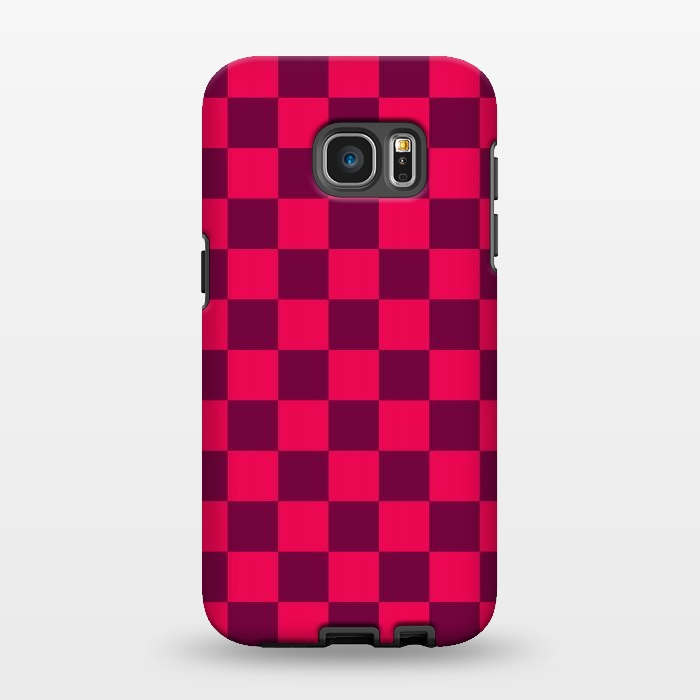 Galaxy S7 EDGE StrongFit Checkered Pattern IV by Art Design Works
