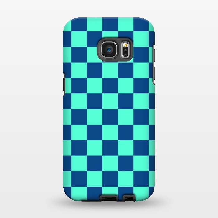 Galaxy S7 EDGE StrongFit Checkered Pattern VI by Art Design Works