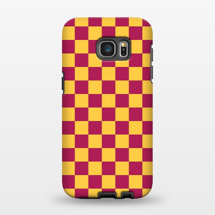Galaxy S7 EDGE StrongFit Checkered Pattern VII by Art Design Works