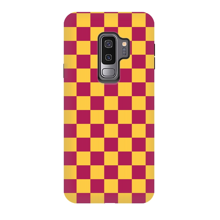 Galaxy S9 plus StrongFit Checkered Pattern VII by Art Design Works