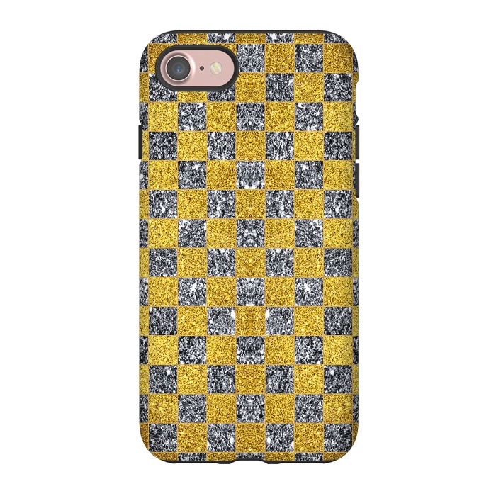 iPhone 7 StrongFit Checkered Pattern X by Art Design Works