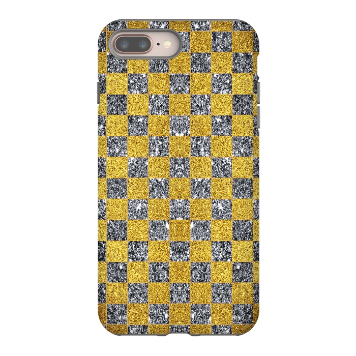 iPhone 7 plus StrongFit Checkered Pattern X by Art Design Works