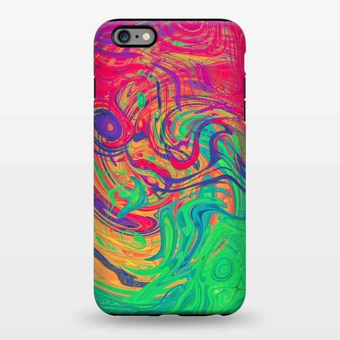 iPhone 6/6s plus StrongFit Abstract Multicolored Waves by Art Design Works