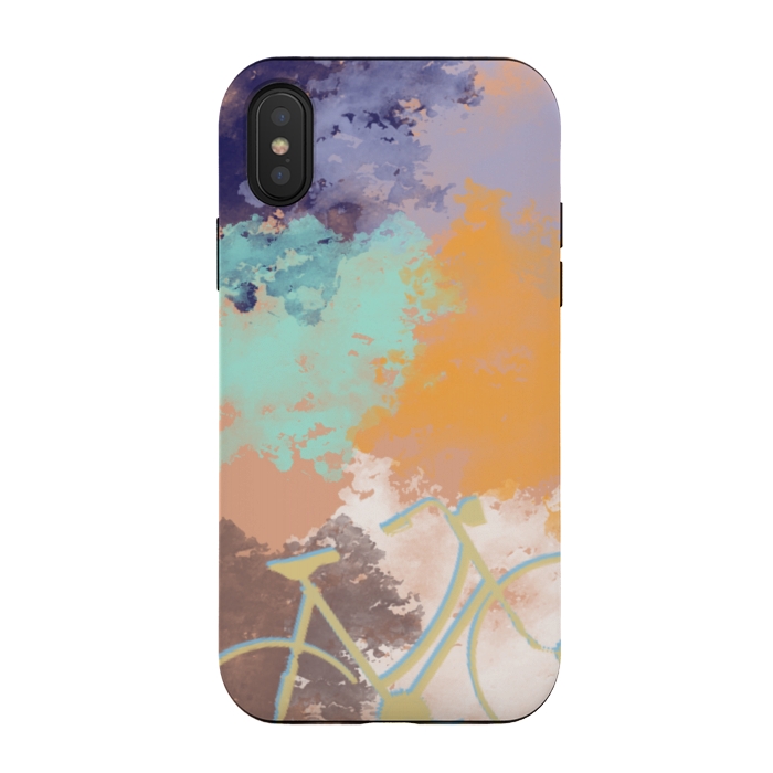 iPhone Xs / X StrongFit Bicycle colors by Mariana Socorro