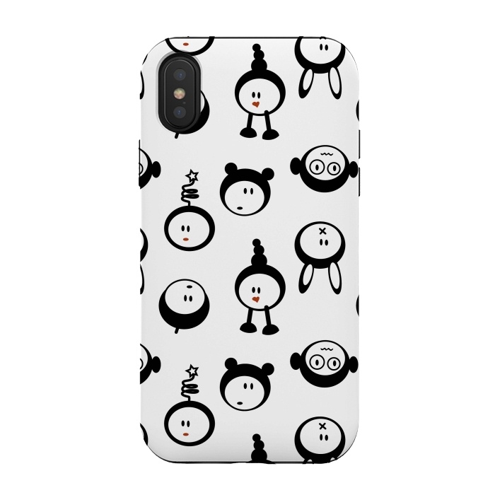 iPhone Xs / X StrongFit Cute monsters by Martina