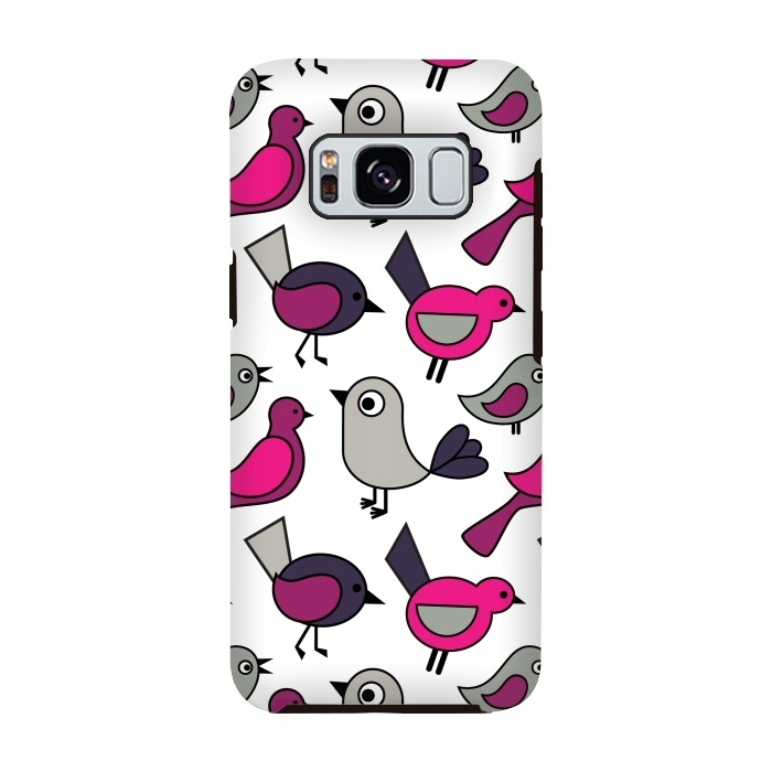 Galaxy S8 StrongFit Cute birds by Martina