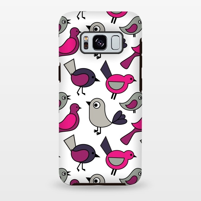 Galaxy S8 plus StrongFit Cute birds by Martina