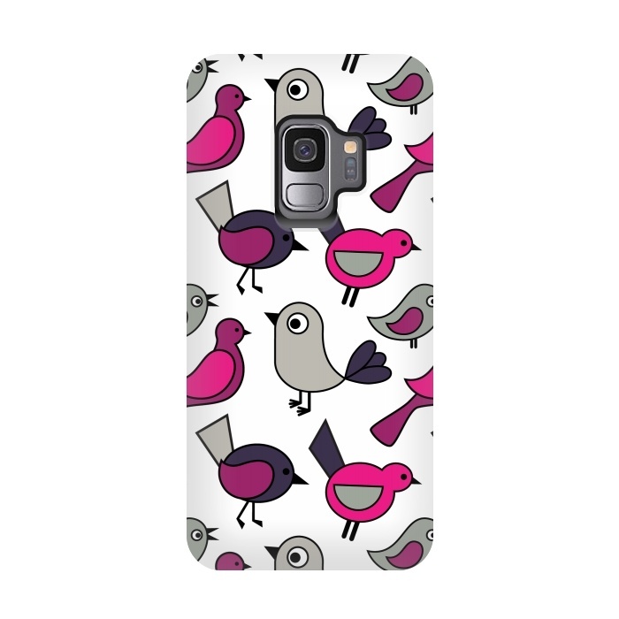 Galaxy S9 StrongFit Cute birds by Martina