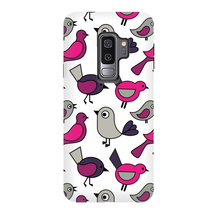 Galaxy S9 plus StrongFit Cute birds by Martina