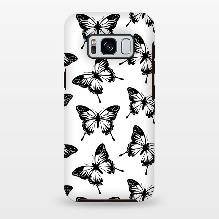 Galaxy S8 plus StrongFit Elegant butterflies by Martina