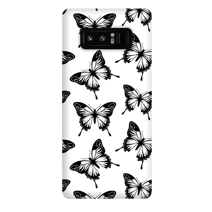 Galaxy Note 8 StrongFit Elegant butterflies by Martina