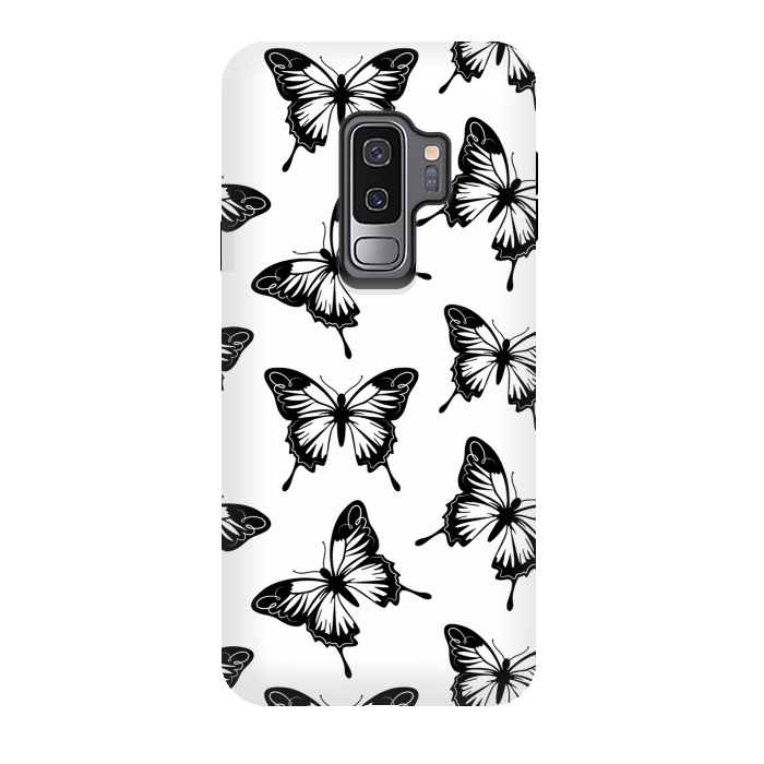 Galaxy S9 plus StrongFit Elegant butterflies by Martina