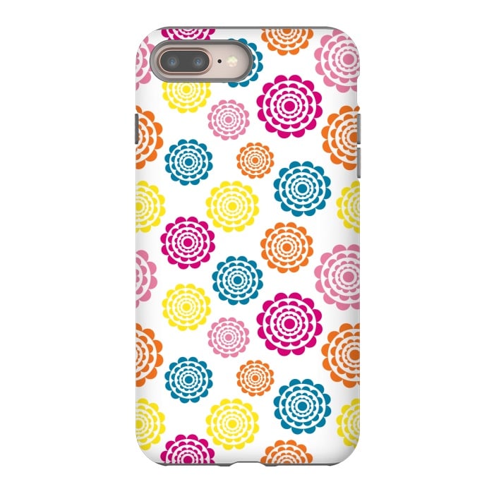 iPhone 7 plus StrongFit Bright Flowers by Martina