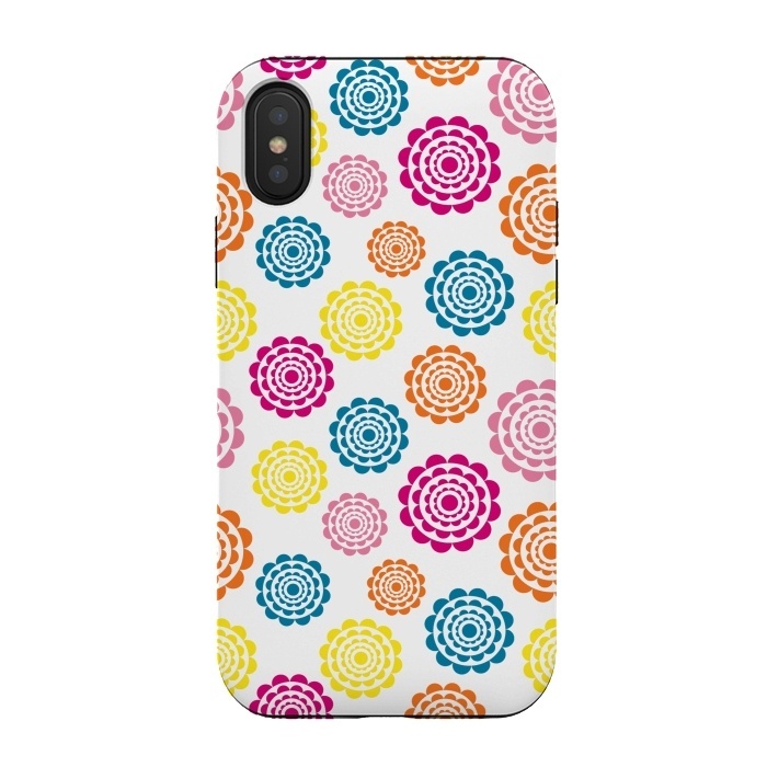 iPhone Xs / X StrongFit Bright Flowers by Martina