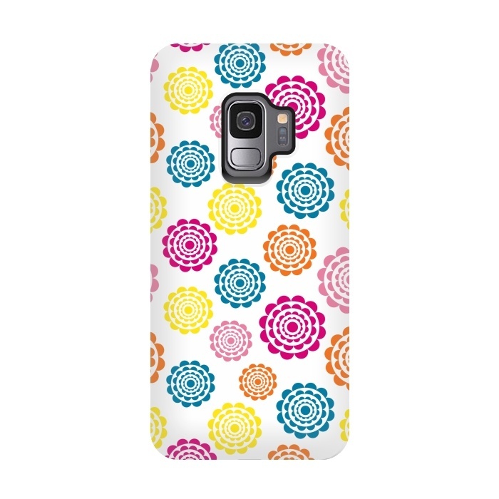Galaxy S9 StrongFit Bright Flowers by Martina