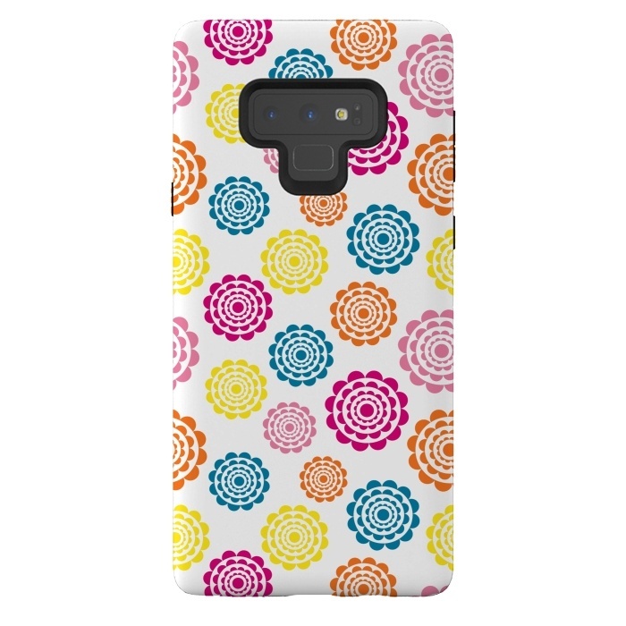 Galaxy Note 9 StrongFit Bright Flowers by Martina