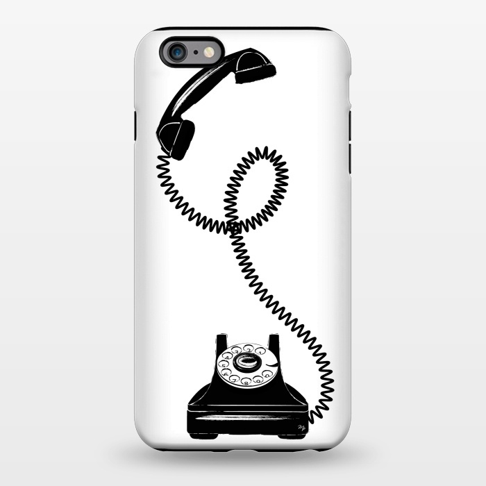 iPhone 6/6s plus StrongFit Black Vintage Phone by Martina