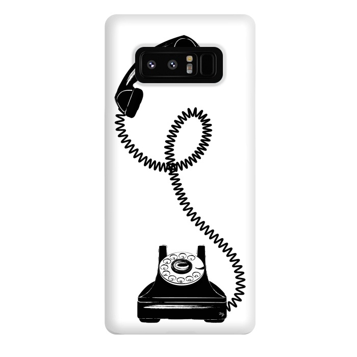 Galaxy Note 8 StrongFit Black Vintage Phone by Martina