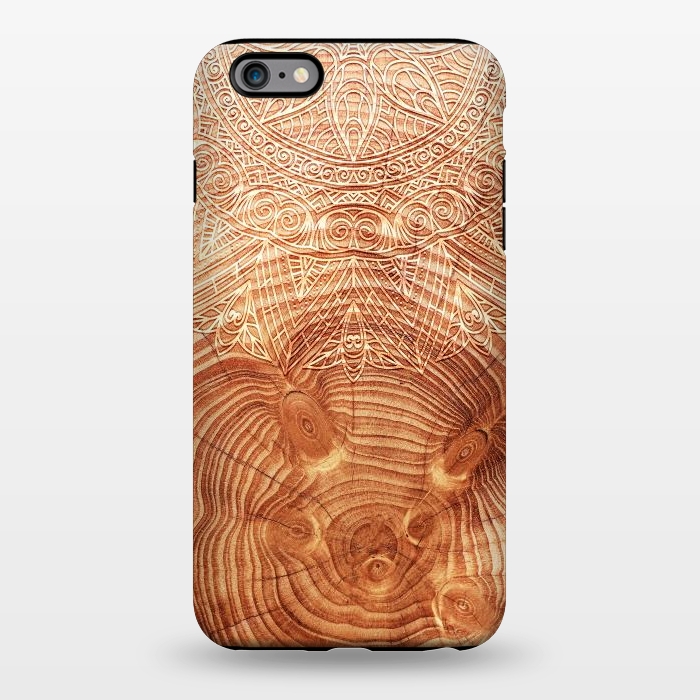 iPhone 6/6s plus StrongFit Mandala Wood I by Art Design Works
