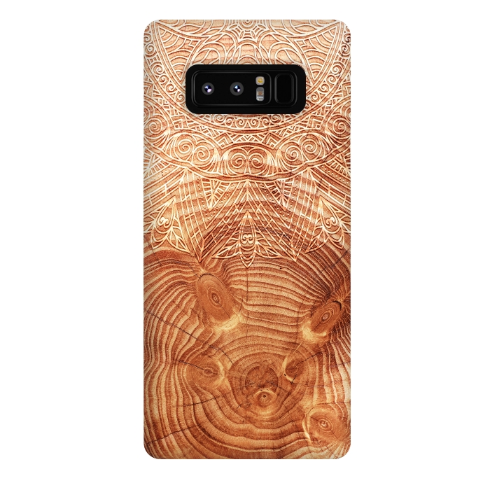 Galaxy Note 8 StrongFit Mandala Wood I by Art Design Works