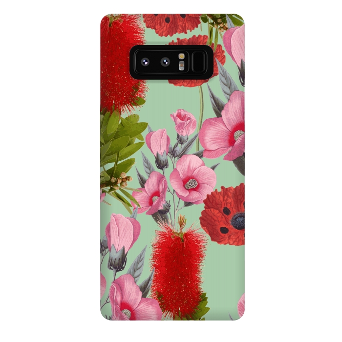 Galaxy Note 8 StrongFit Bushland Florals by Zala Farah