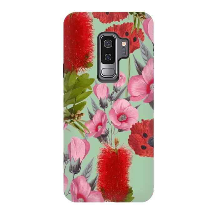Galaxy S9 plus StrongFit Bushland Florals by Zala Farah