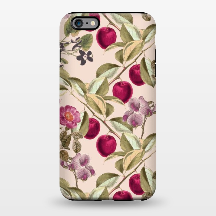iPhone 6/6s plus StrongFit Pink Fruits and Flowers Pattern  by Zala Farah