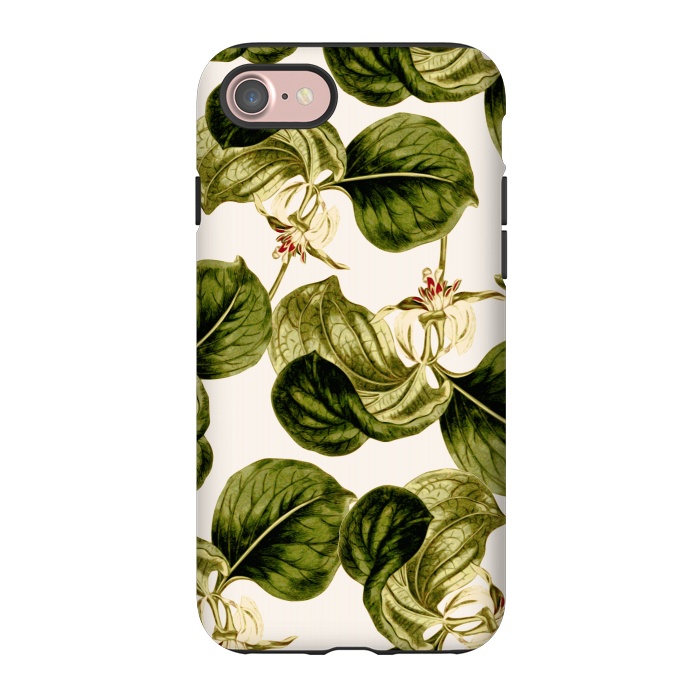 iPhone 7 StrongFit Botany Leaf Pattern  by Zala Farah