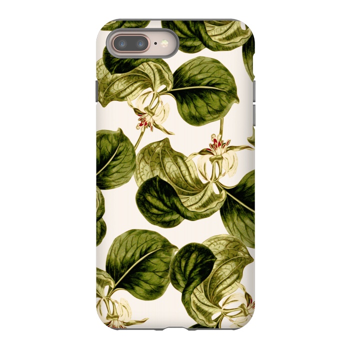 iPhone 7 plus StrongFit Botany Leaf Pattern  by Zala Farah