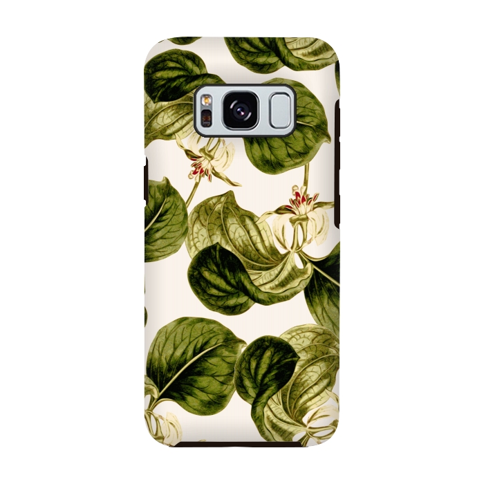Galaxy S8 StrongFit Botany Leaf Pattern  by Zala Farah