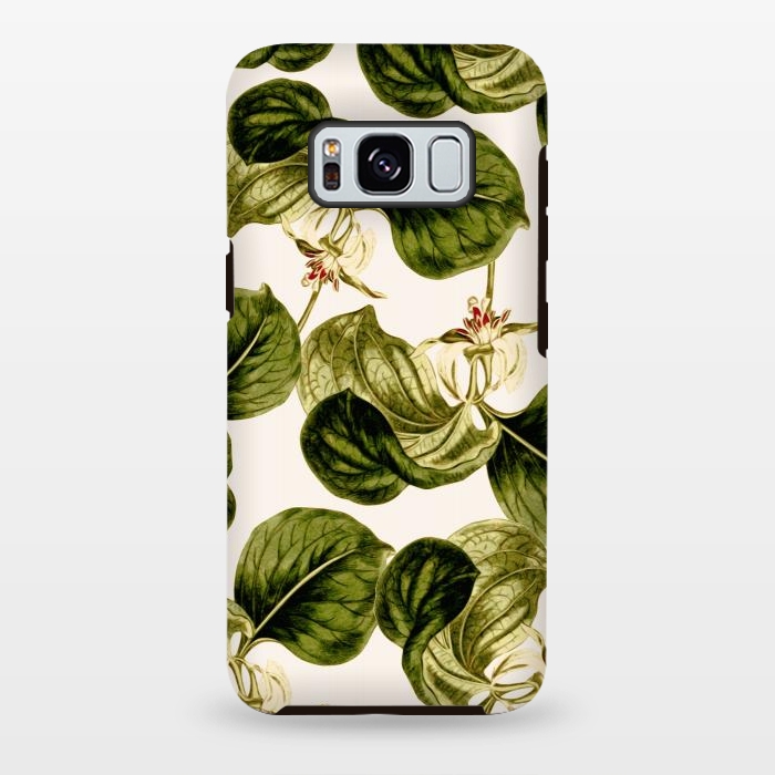 Galaxy S8 plus StrongFit Botany Leaf Pattern  by Zala Farah