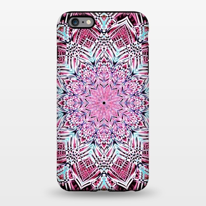 iPhone 6/6s plus StrongFit Berry Pink Detailed Mandala by Micklyn Le Feuvre