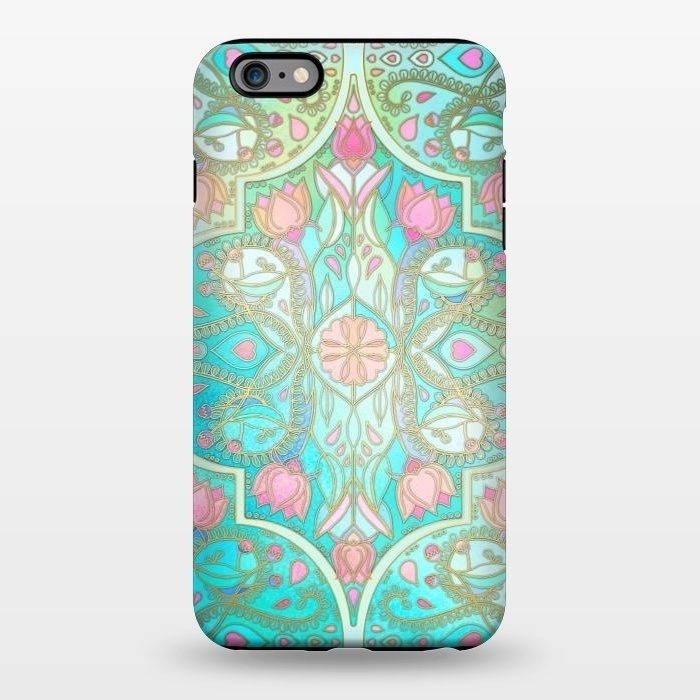 iPhone 6/6s plus StrongFit Floral Moroccan in Spring Pastels by Micklyn Le Feuvre
