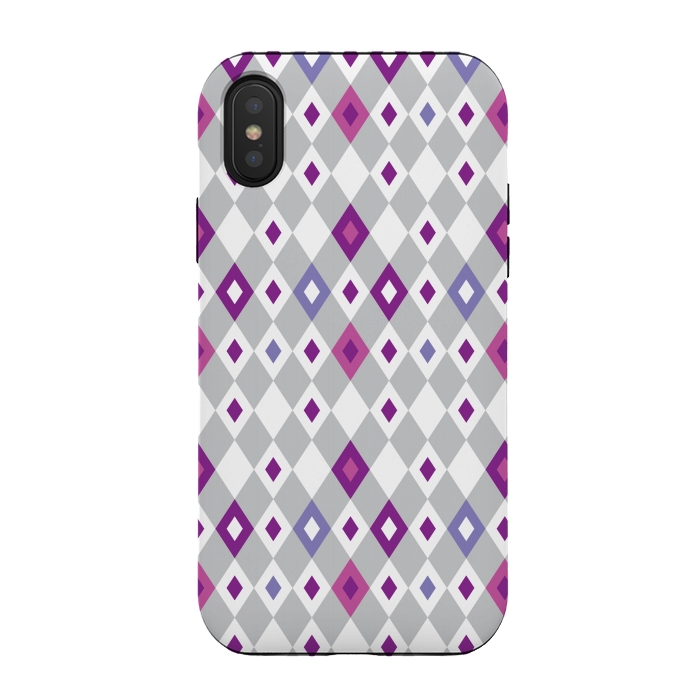 iPhone Xs / X StrongFit Rhombus Pattern 3 by Bledi