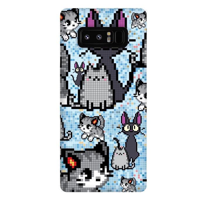 Galaxy Note 8 StrongFit Cat and kitten by Bledi