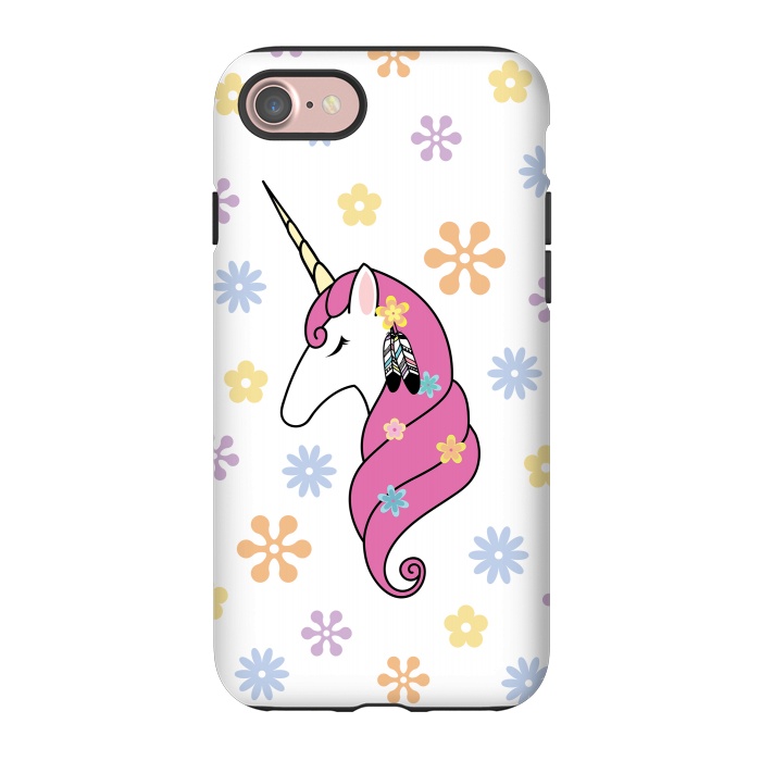 iPhone 7 StrongFit Hippie Unicorn by Laura Nagel