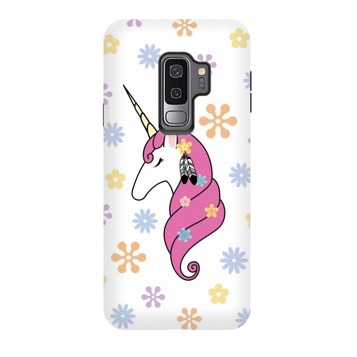 Galaxy S9 plus StrongFit Hippie Unicorn by Laura Nagel