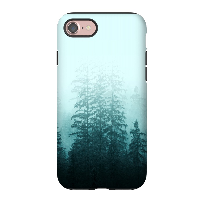 iPhone 7 StrongFit Blue Coniferous Forest by Creativeaxle