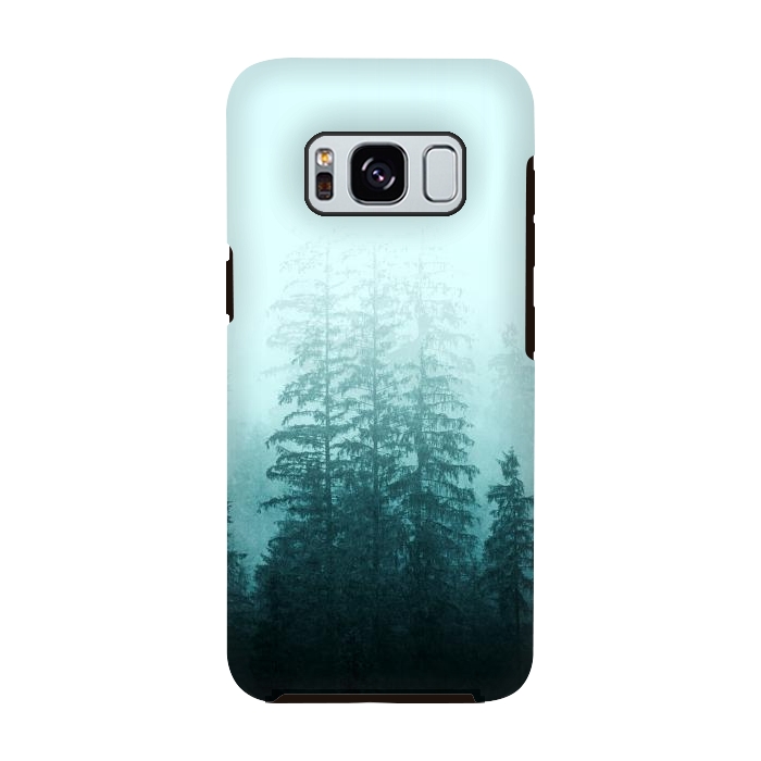 Galaxy S8 StrongFit Blue Coniferous Forest by Creativeaxle