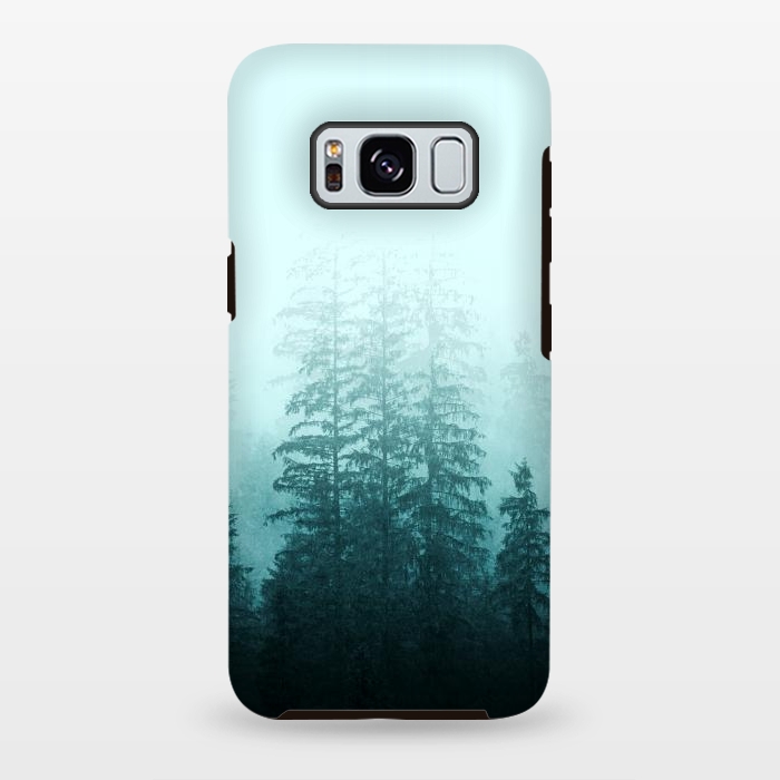 Galaxy S8 plus StrongFit Blue Coniferous Forest by Creativeaxle