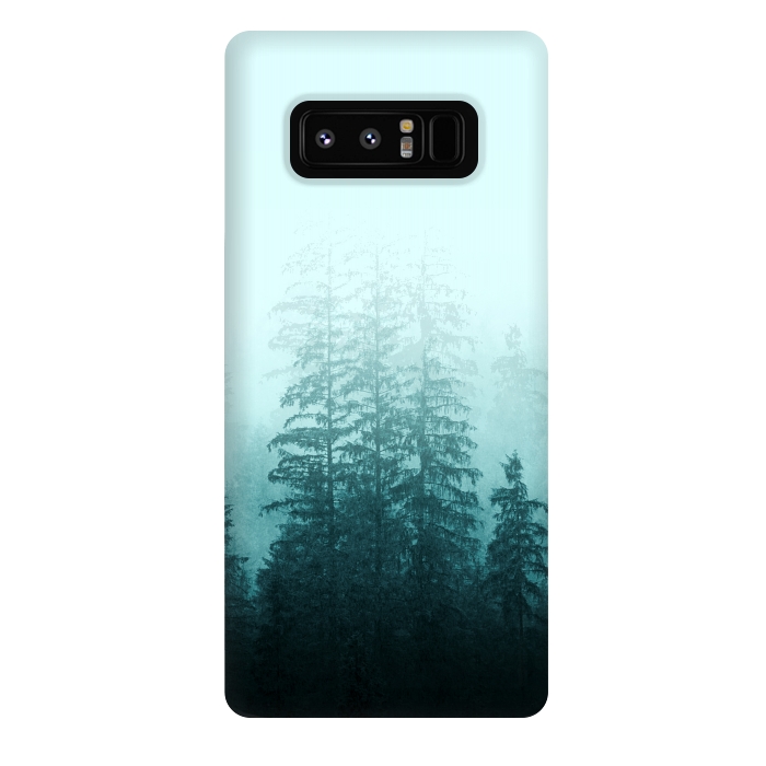 Galaxy Note 8 StrongFit Blue Coniferous Forest by Creativeaxle