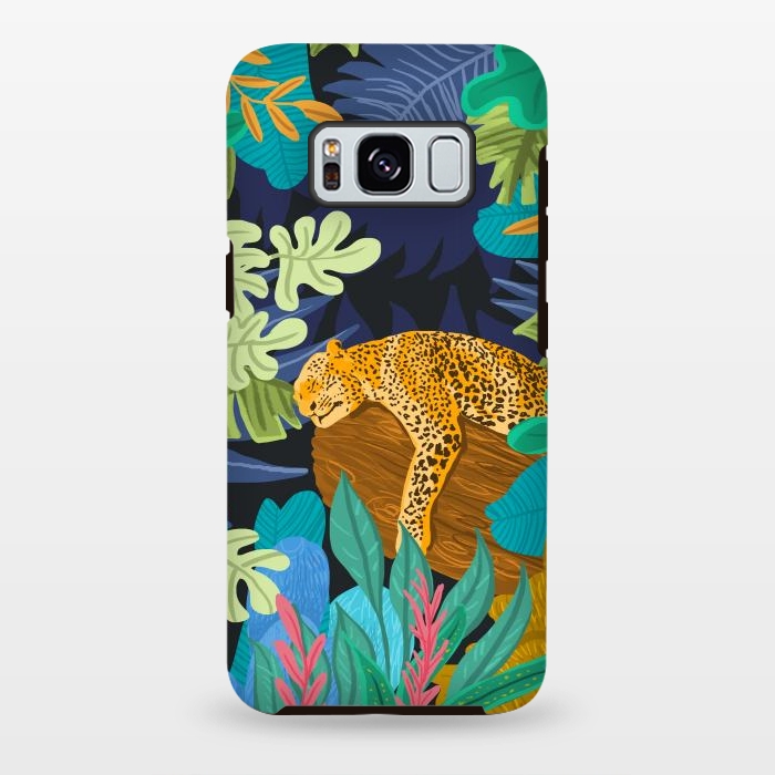 Galaxy S8 plus StrongFit Sleeping Panther by Uma Prabhakar Gokhale