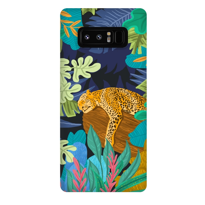 Galaxy Note 8 StrongFit Sleeping Panther by Uma Prabhakar Gokhale