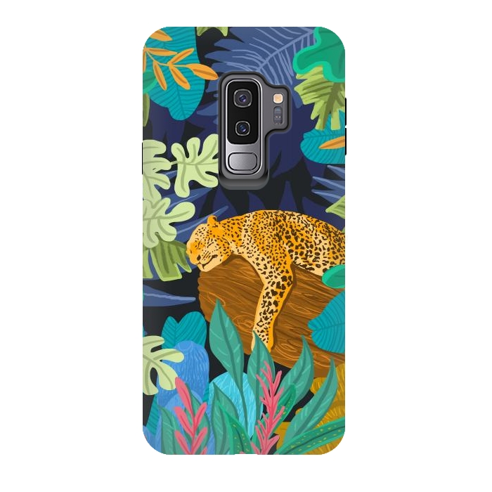 Galaxy S9 plus StrongFit Sleeping Panther by Uma Prabhakar Gokhale