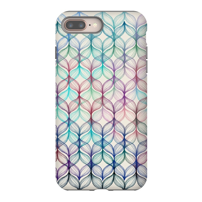 iPhone 7 plus StrongFit Mermaid's Braids - a colored pencil pattern by Micklyn Le Feuvre